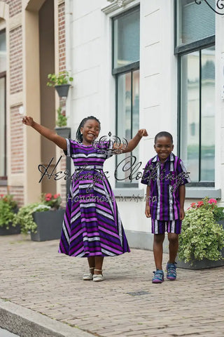 MINI PEJU PURPLE DRESS Kid’s Dress