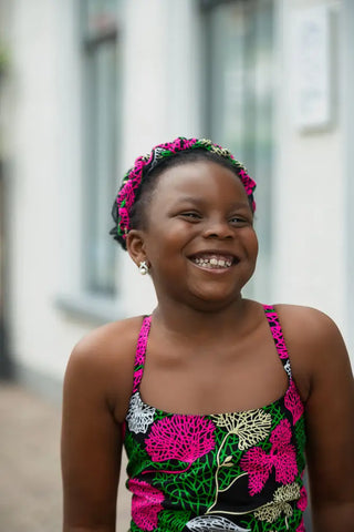 MINI PINK FLORAL BRAIDED HEADBAND Kid’s Headband
