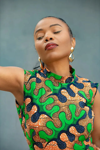 MODUPE GREEN PEPLUM DRESS Women’s Dress