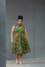 MODUPE GREEN PEPLUM DRESS Women’s Dress