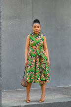 MODUPE GREEN PEPLUM DRESS Women’s Dress