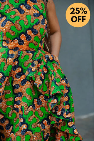 MODUPE GREEN PEPLUM DRESS Women’s Dress