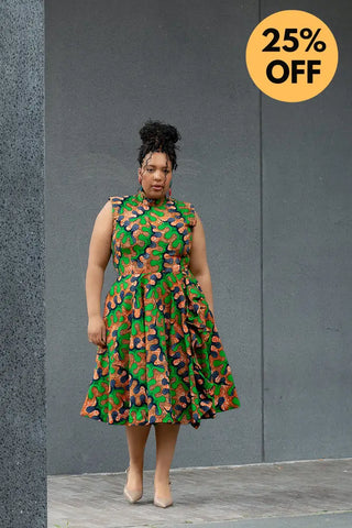 MODUPE GREEN PEPLUM DRESS Women’s Dress