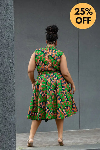 MODUPE GREEN PEPLUM DRESS Women’s Dress