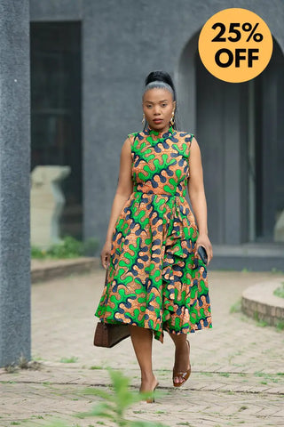 MODUPE GREEN PEPLUM DRESS Women’s Dress