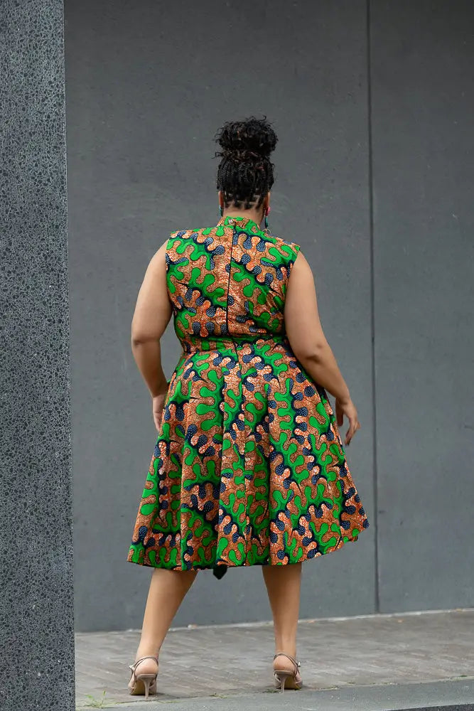 MODUPE GREEN PEPLUM DRESS Women’s Dress
