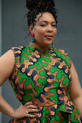 MODUPE GREEN PEPLUM DRESS Women’s Dress