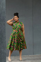 MODUPE GREEN PEPLUM DRESS Women’s Dress