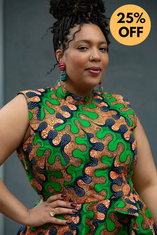 MODUPE GREEN PEPLUM DRESS Women’s Dress