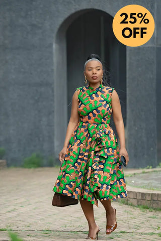 MODUPE GREEN PEPLUM DRESS Women’s Dress