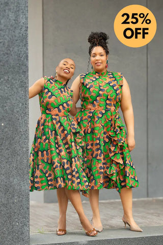 MODUPE GREEN PEPLUM DRESS Women’s Dress