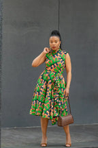 MODUPE GREEN PEPLUM DRESS Women’s Dress