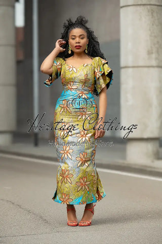 MOJISOLA GOLD DRESS Women’s Dress