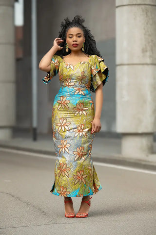 MOJISOLA GOLD DRESS Women’s Dress