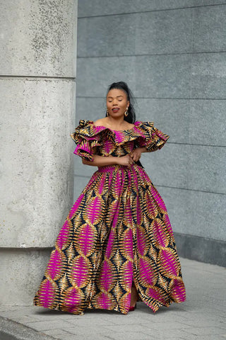 MOREMI PINK AND BLACK TWO PIECE SET Outfit Sets