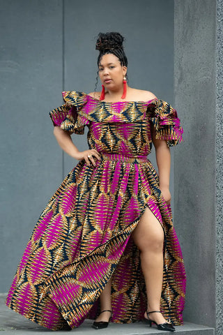 MOREMI PINK AND BLACK TWO PIECE SET Outfit Sets