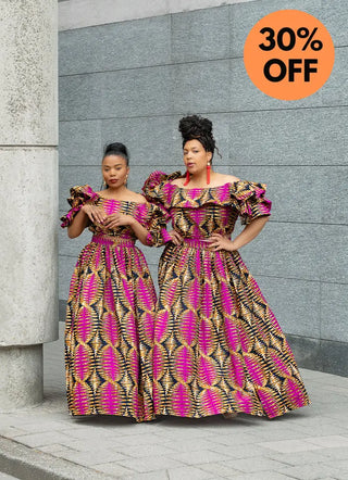MOREMI PINK AND BLACK TWO PIECE SET Outfit Sets