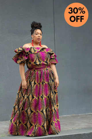 MOREMI PINK AND BLACK TWO PIECE SET Outfit Sets