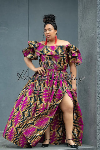 MOREMI PINK AND BLACK TWO PIECE SET Outfit Sets