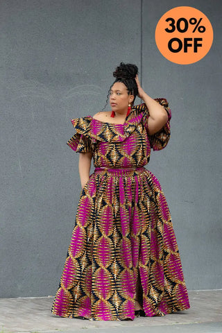 MOREMI PINK AND BLACK TWO PIECE SET Outfit Sets