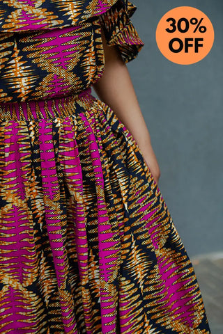 MOREMI PINK AND BLACK TWO PIECE SET Outfit Sets