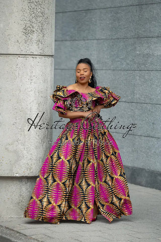 MOREMI PINK AND BLACK TWO PIECE SET Outfit Sets