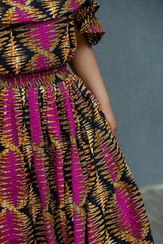 MOREMI PINK AND BLACK TWO PIECE SET Outfit Sets