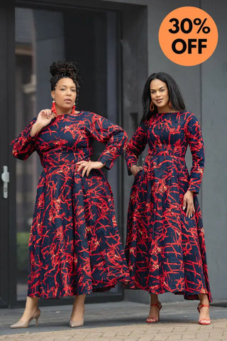 MOYO RED AND BLACK DRESS Women’s Dress