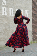 MOYO RED AND BLACK DRESS Women’s Dress