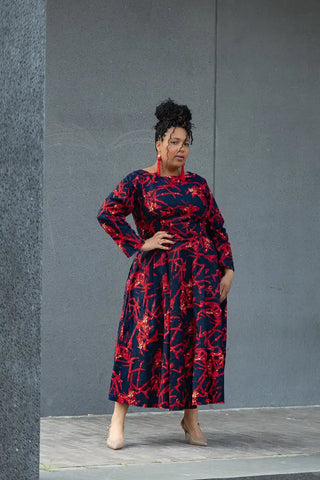 MOYO RED AND BLACK DRESS Women’s Dress