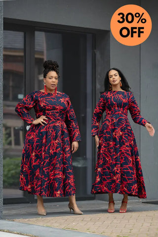 MOYO RED AND BLACK DRESS Women’s Dress