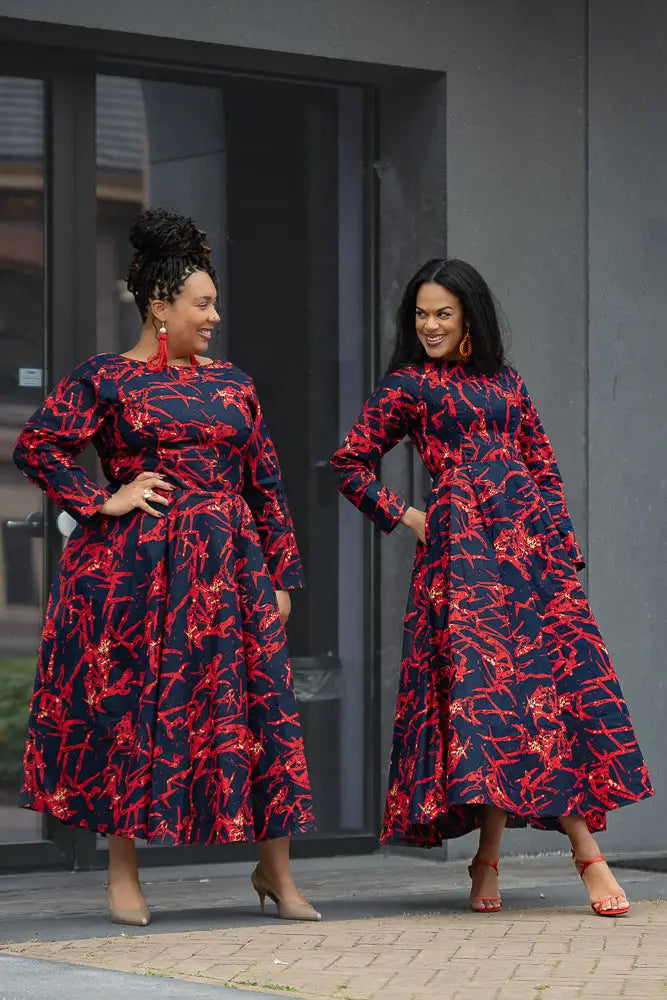 MOYO RED AND BLACK DRESS Women’s Dress