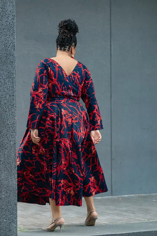 MOYO RED AND BLACK DRESS Women’s Dress