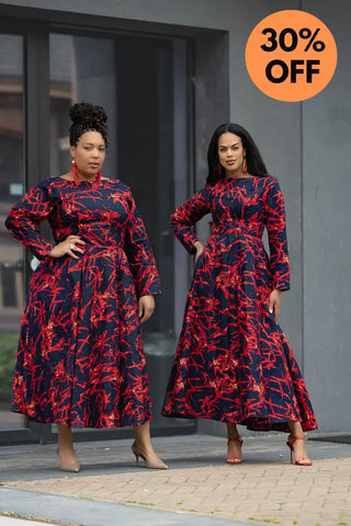 MOYO RED AND BLACK DRESS Women’s Dress