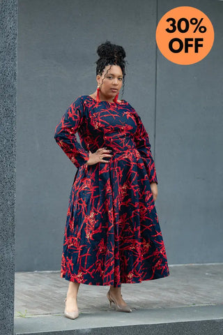 MOYO RED AND BLACK DRESS Women’s Dress