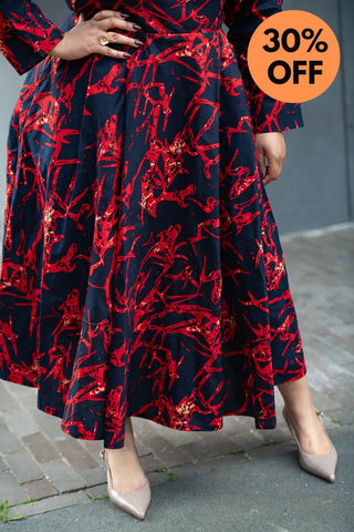 MOYO RED AND BLACK DRESS Women’s Dress