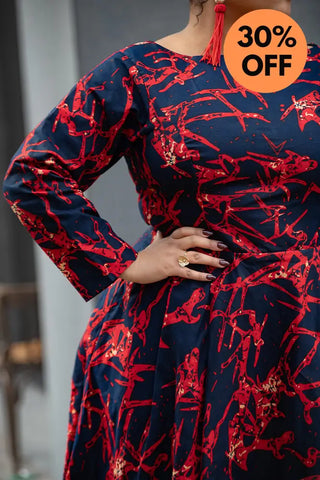 MOYO RED AND BLACK DRESS Women’s Dress