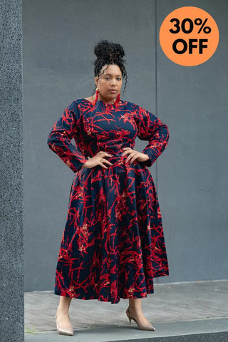 MOYO RED AND BLACK DRESS Women’s Dress