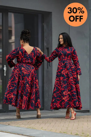 MOYO RED AND BLACK DRESS Women’s Dress