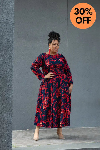 MOYO RED AND BLACK DRESS Women’s Dress