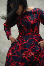 MOYO RED AND BLACK DRESS Women’s Dress