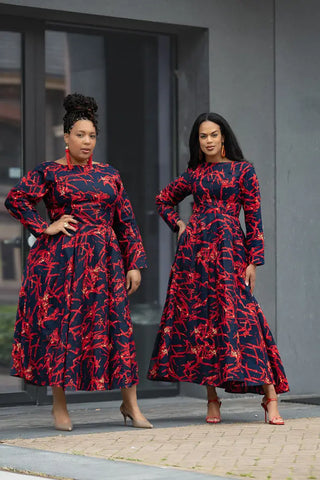 MOYO RED AND BLACK DRESS Women’s Dress