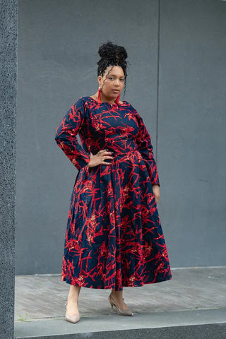 MOYO RED AND BLACK DRESS Women’s Dress