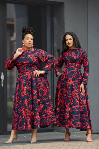 MOYO RED AND BLACK DRESS Women’s Dress