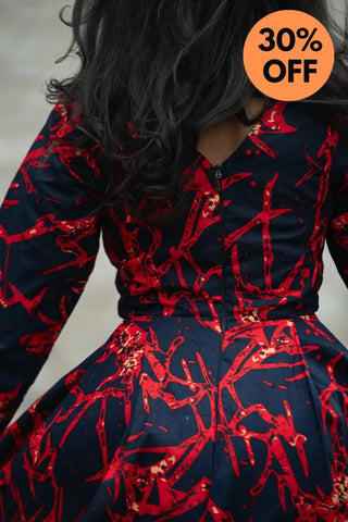 MOYO RED AND BLACK DRESS Women’s Dress