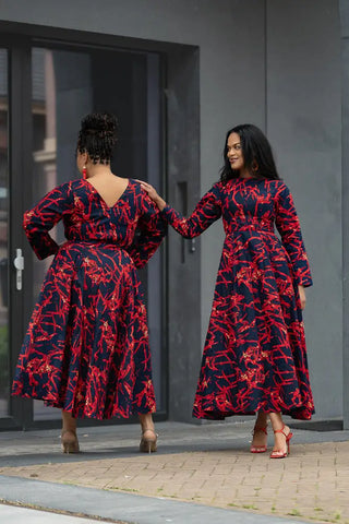 MOYO RED AND BLACK DRESS Women’s Dress