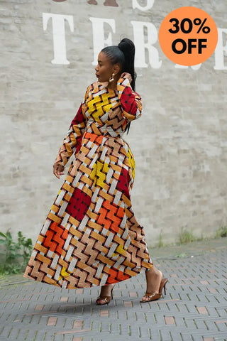 MOYO YELLOW AND ORANGE DRESS Women’s Dress