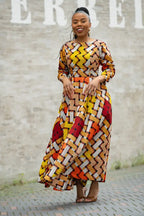 MOYO YELLOW AND ORANGE DRESS Women’s Dress