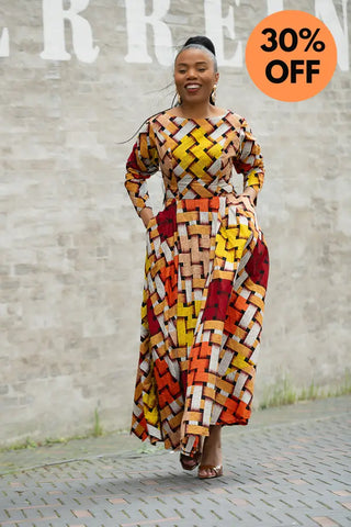 MOYO YELLOW AND ORANGE DRESS Women’s Dress