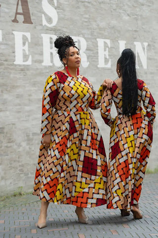 MOYO YELLOW AND ORANGE DRESS Women’s Dress